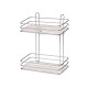 SHELF 2 TRANSPARENT CHROME HEIGHT