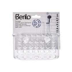 PORTA GEL PEQUENO COM VENTOSA TRANSPAREN