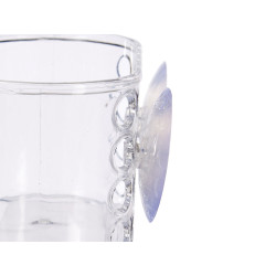 PORTA GEL PEQUENO COM VENTOSA TRANSPAREN