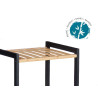 3 TIER SQUARE SHELF BAMBOO BLACK