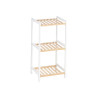 3 TIER SQUARE SHELF BAMBOO WHITE