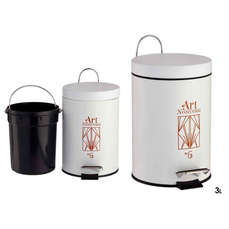 CORBEILLE A PAPIER ART NOUVEAU 3L