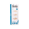 3 TIER SQUARE SHELF BAMBOO WHITE