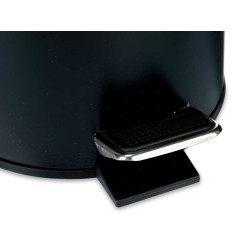 BALDE METAL C TAMPA BAMBU 3L PRETO