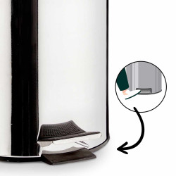 12L STAINLESS STEEL BIN WITH PEDAL