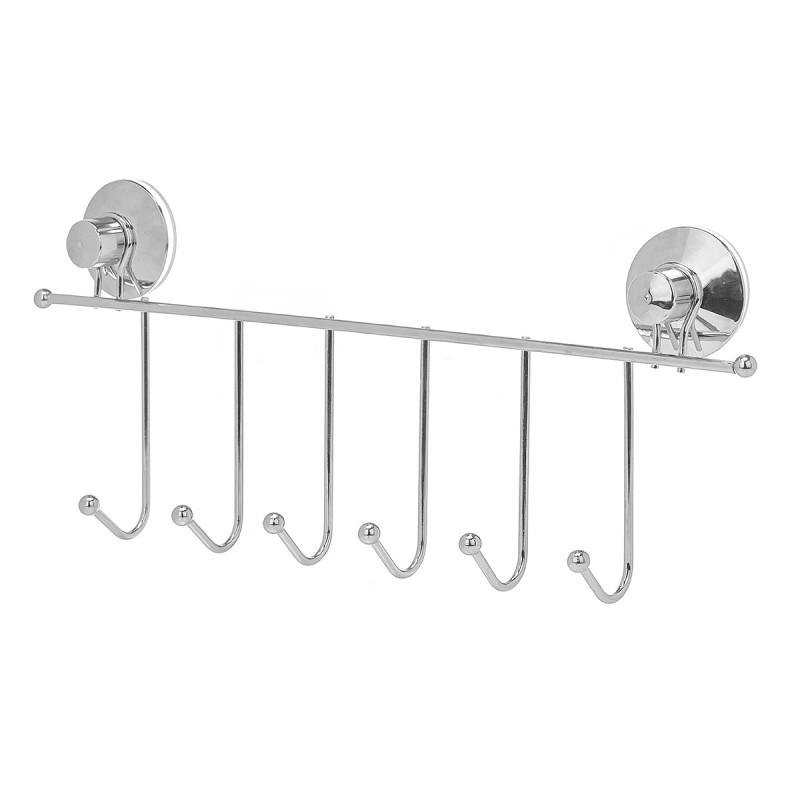 STEEL HANGER 6 KNOBS SUCTION PAD