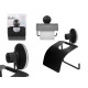 METAL ROLL HOLDER W LID MATT BLACK SUCTION PAD 