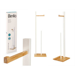 PORTE-ROULEAU  BAMBOU BLANC