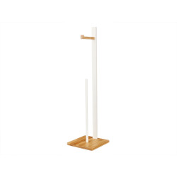 BAMBOO ROLL HOLDER WHITE