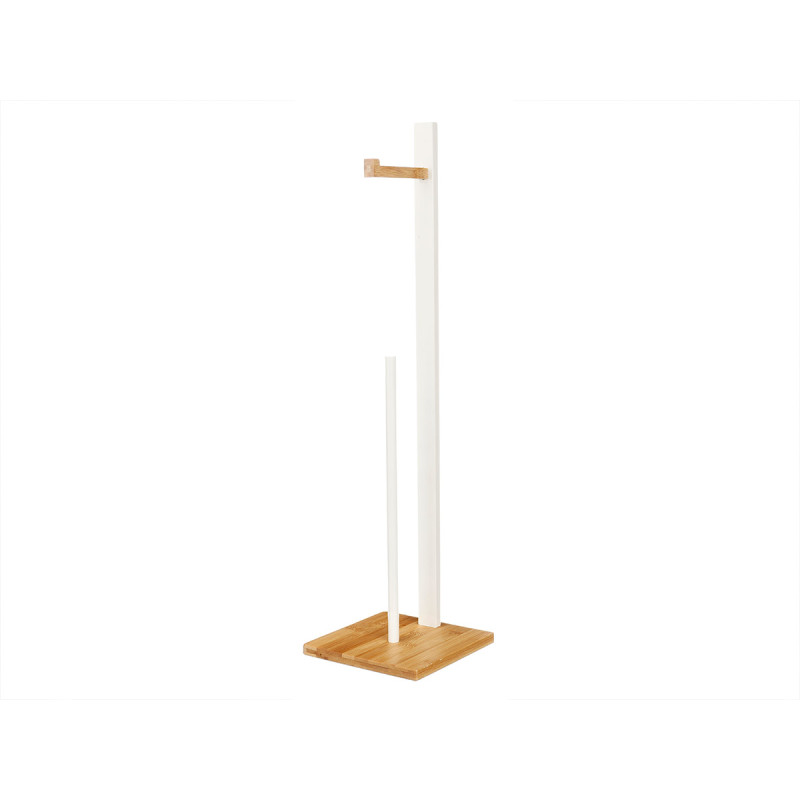 BAMBOO ROLL HOLDER WHITE