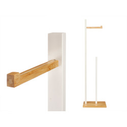 PORTE-ROULEAU  BAMBOU BLANC