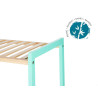 3 TIER SQUARE SHELF BAMBOO MINT