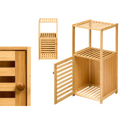 BAMBOO CABINET 2 SHELVES