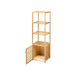 BAMBOO CABINET 4 SHELVES