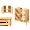 BAMBOO BATHROOM CABINET 2 DOORS
