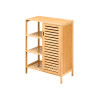 BAMBOO SIDE DOOR CABINET 4 SHELVES