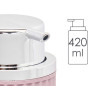 DISPENSER SAPONE PLASTICA 420ML ROSA