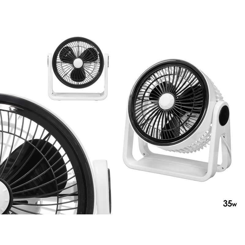 VENTILADOR GIRATORIO SOPORTE 35W BICOLOR