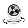 VENTILADOR GIRATORIO SOPORTE 35W BICOLOR