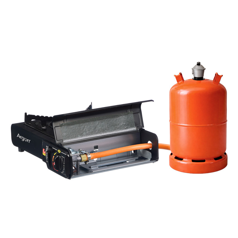 BRUCIATORE A GAS PORTATILE NERO