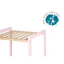 3 TIER SQUARE SHELF BAMBOO PINK
