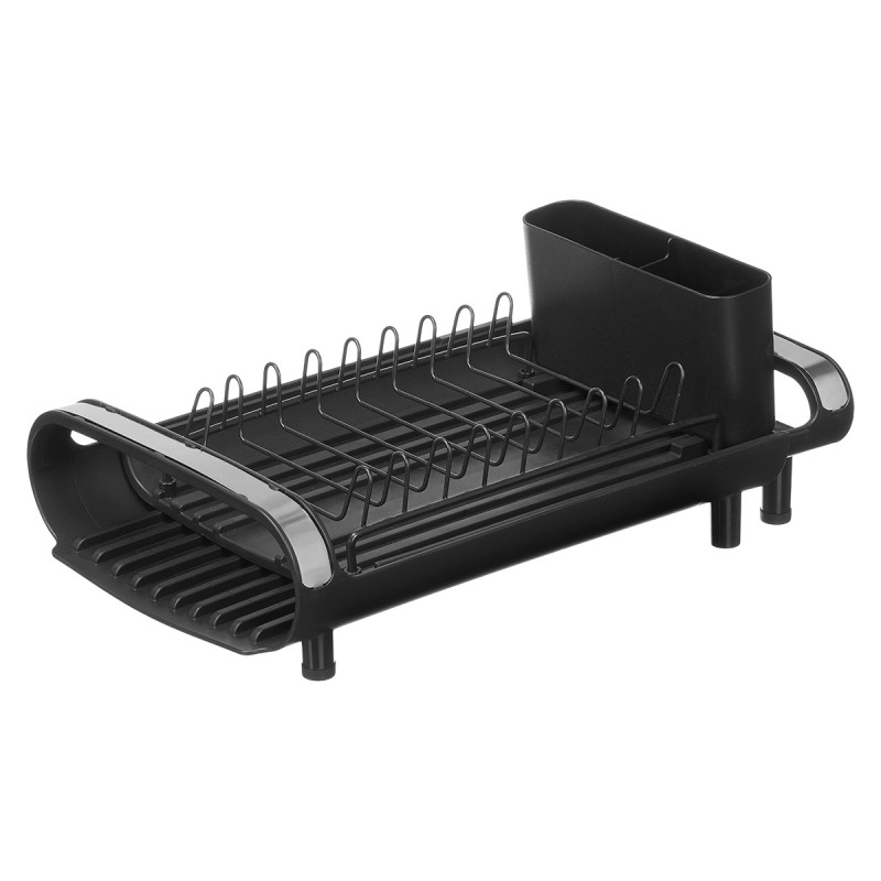 BLACK EXTENDABLE DISH DRAINER