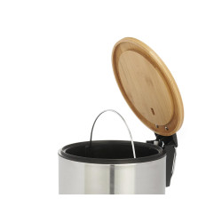 SET 3L BAMBOO BIN AND STEEL BAMBOO TOILET BRUSH 