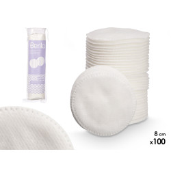 SACO DISCO DESMAQUILHANTE 100 PCS 8CM DIAM