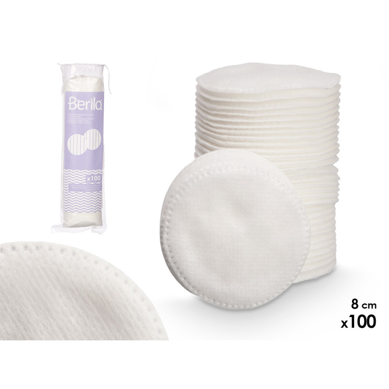 SACO DISCO DESMAQUILHANTE 100 PCS 8CM DIAM