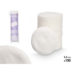 SACO DISCOS DESMAQUILHANTES 100 UND 5,5CM DIAM