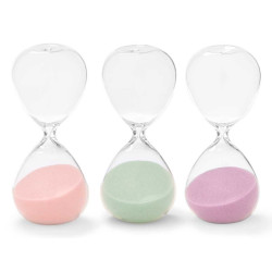 OROLOGIO SABBIA 15CM ASS 3 COL PASTEL 15 MIN APROX