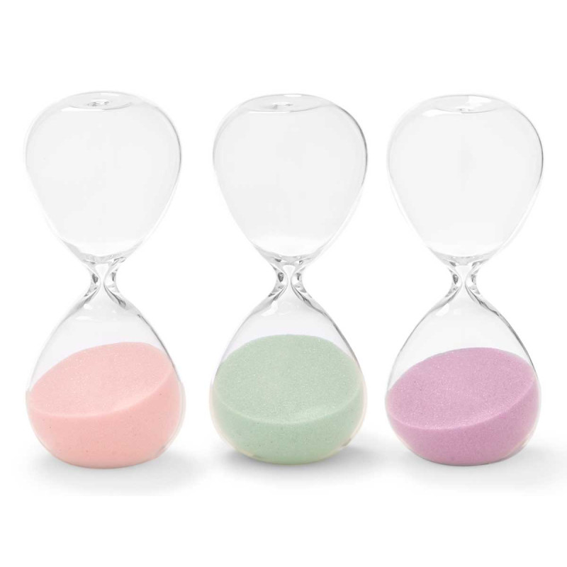 OROLOGIO SABBIA 15CM ASS 3 COL PASTEL 15 MIN APROX