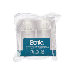 CONJ 2 DISPENSADORES TRANSPARENTES 120ML