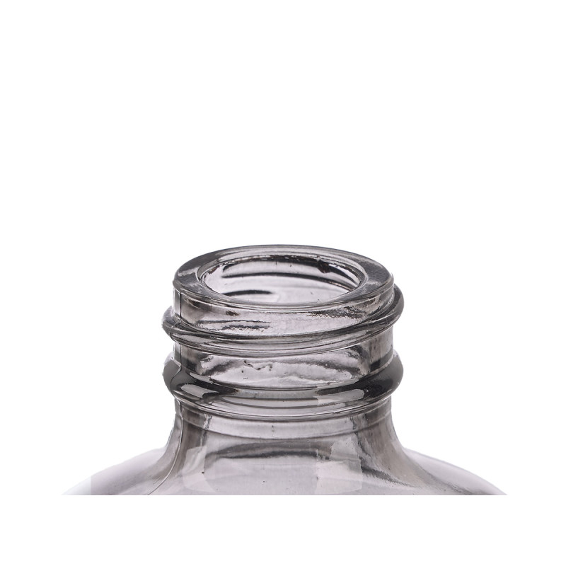 GREY ROUND GLASS SPRAY BOTTLE 500ML