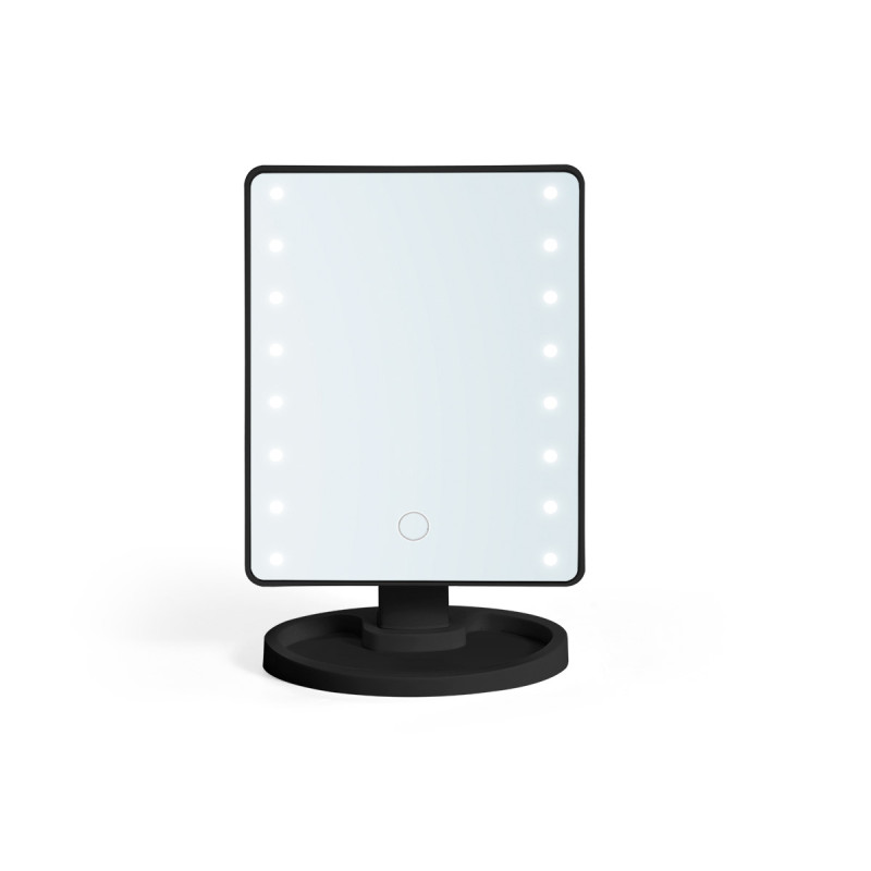 RECTANGULAR LED BATHROOM MIRROR BLACK