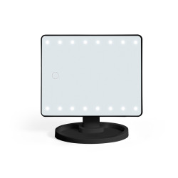 ESPELHO WC LED RETANGULAR PRETO