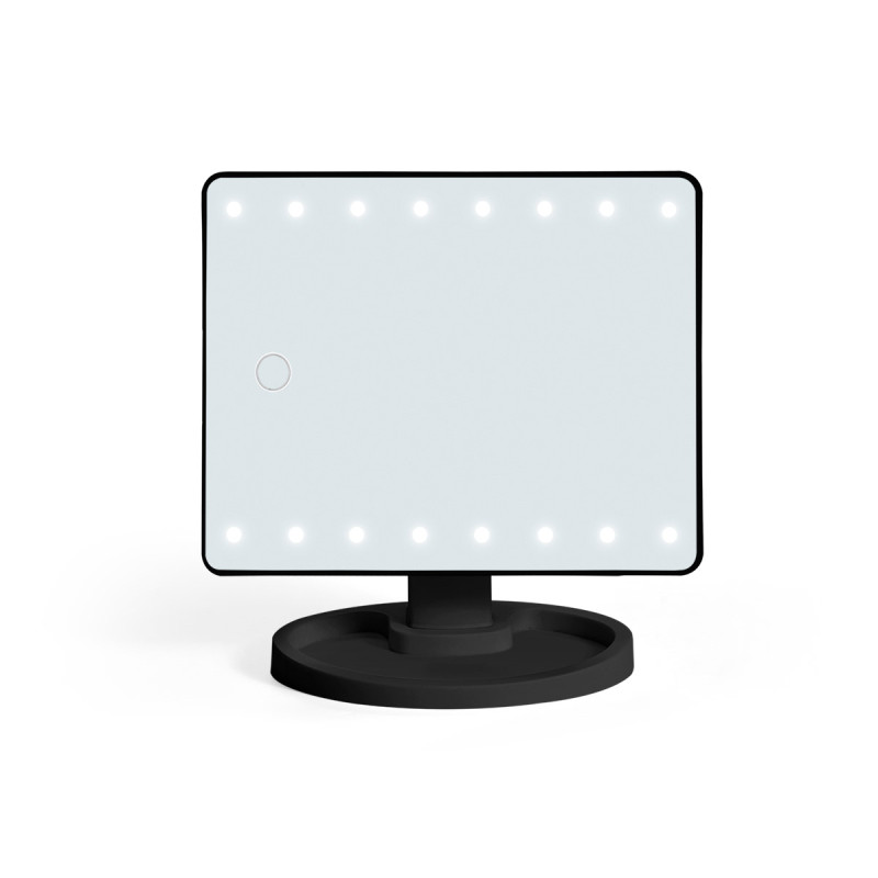 ESPEJO LED RECTANGULAR BAÑO NEGRO