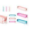 PENCIL CASE TRANSPARENT ASSORT 3 SMALL