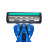 RASOIO BLU CON 10 LAME DI RICAMBIO 3 LAMETTE