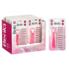 RAZOR WITH 4 REPLACEMENT CARTRIDGES 10 BLADES PINK