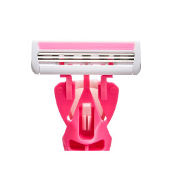 MAQUINA DEPILATORIA ROSA 10 RECARGAS 3 FOLHAS