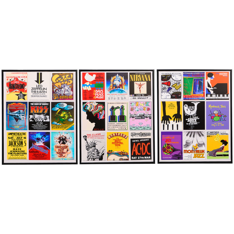 TABLEAU MUSIQUE ASSORT 3 40X50CM