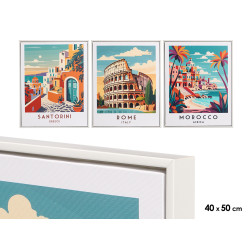 CUADRO CIUDADES SURT 3 40X50CM