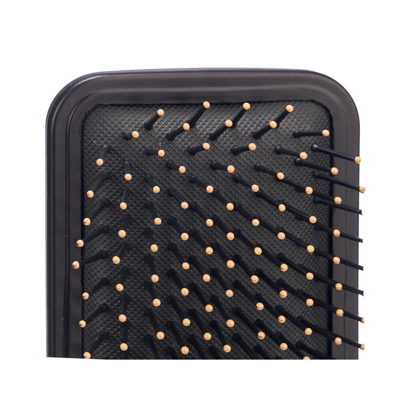 CONJ 4 ESCOVAS DE CABELO PRETO E DOURADO