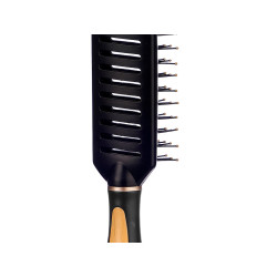 SET 4 BLACK BAMBOO FINISH HAIR BRUSHES