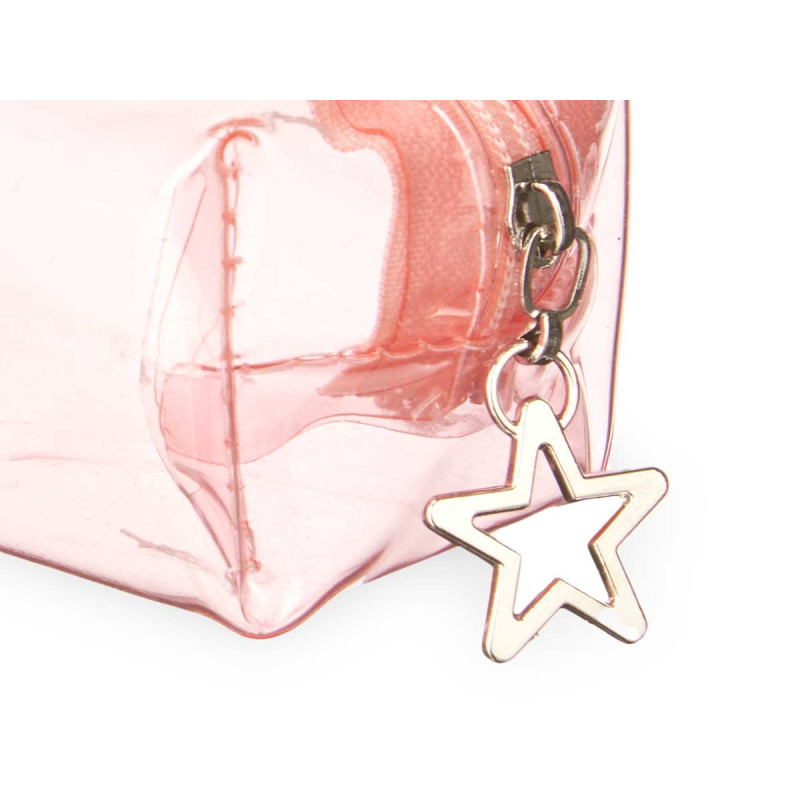 PENCIL CASE TRANSPARENT ASSORT 3 SMALL