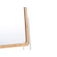 MIROIR BAMBOU SUPPORT METAL BLANC