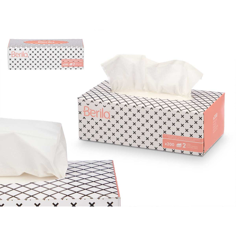 BOX WITH 200 TISSUES 2-PLY