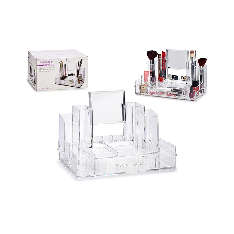 TALL ORGANIZER DRAWER 13 SLOTS MIRROR