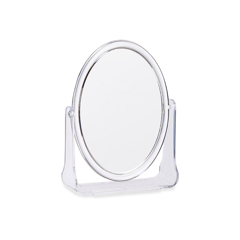 METHACRYLATE OVAL MIRROR WITH HOLDER